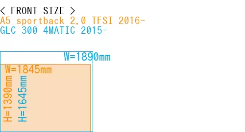 #A5 sportback 2.0 TFSI 2016- + GLC 300 4MATIC 2015-